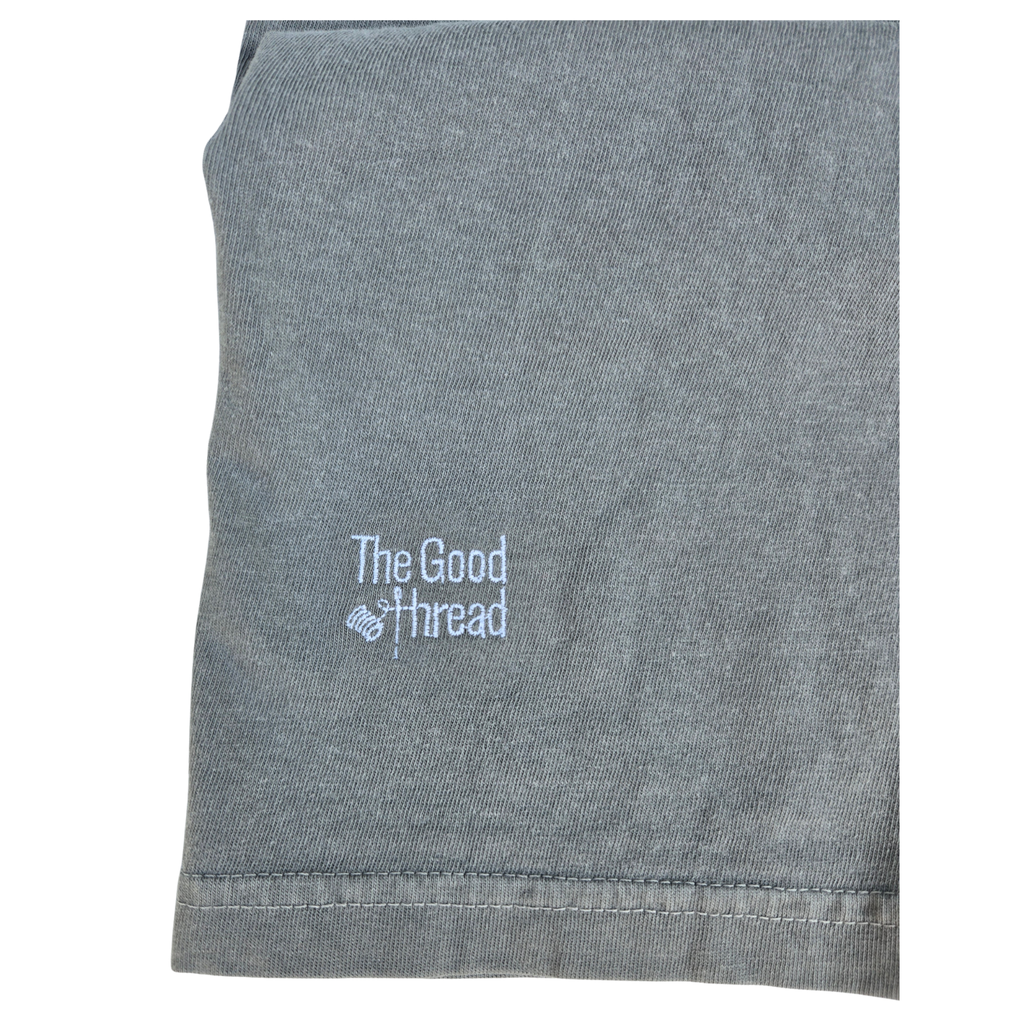 "His Love Endures" Psalm 100:5 Embroidered Tee