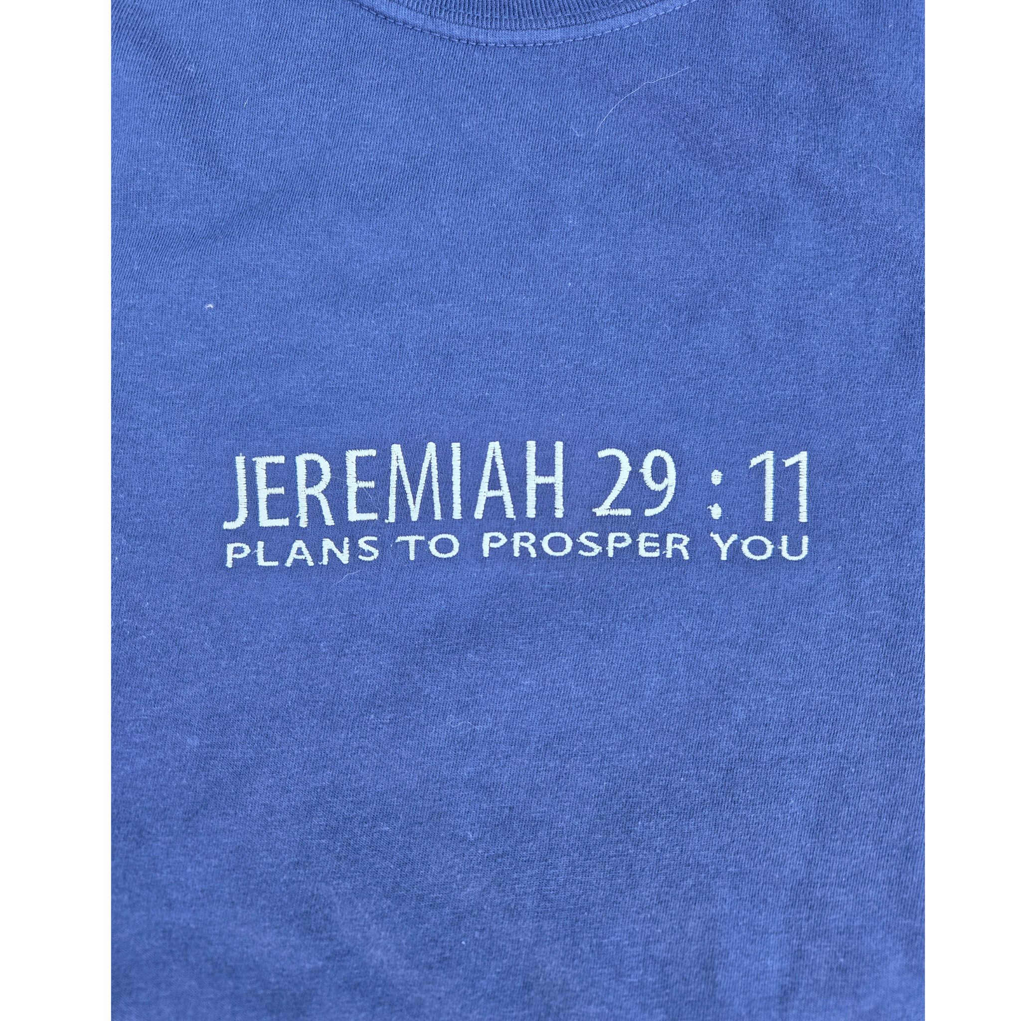 "Plans to Prosper" Jeremiah 29:11 Embroidered Tee
