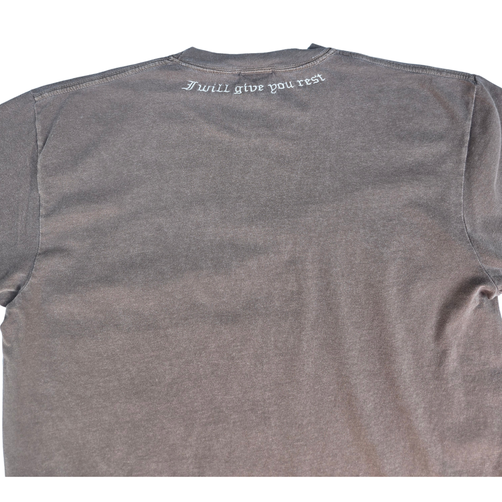 "Rest For Your Soul" Matthew 11:28 Embroidered Tee