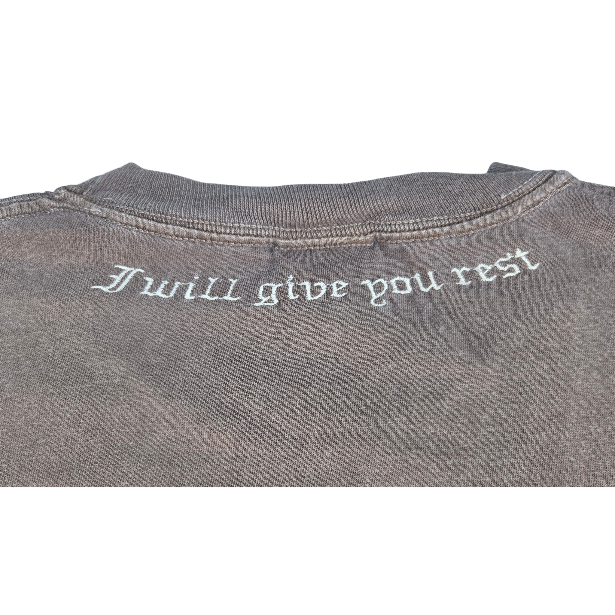 "Rest For Your Soul" Matthew 11:28 Embroidered Tee
