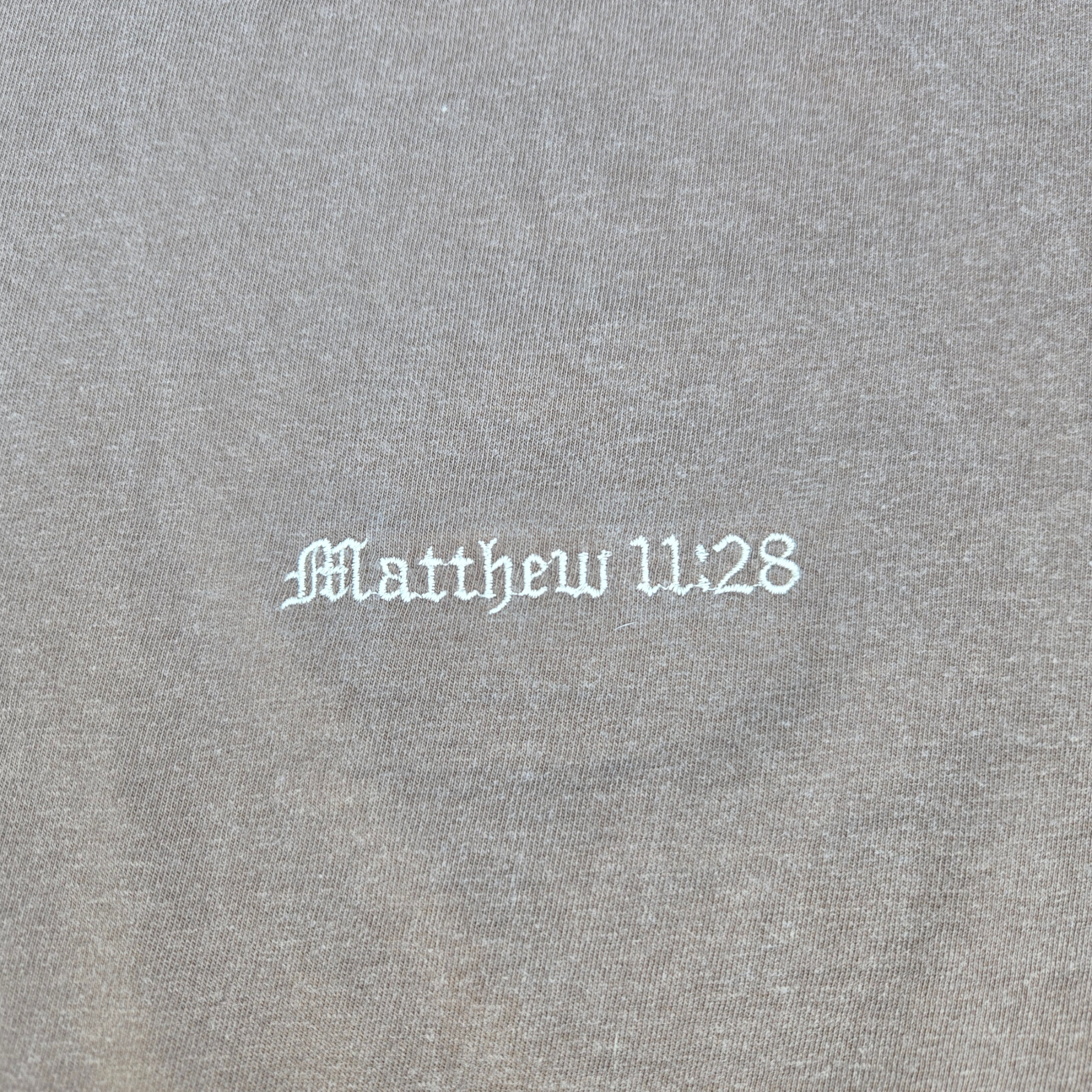 "Rest For Your Soul" Matthew 11:28 Embroidered Tee